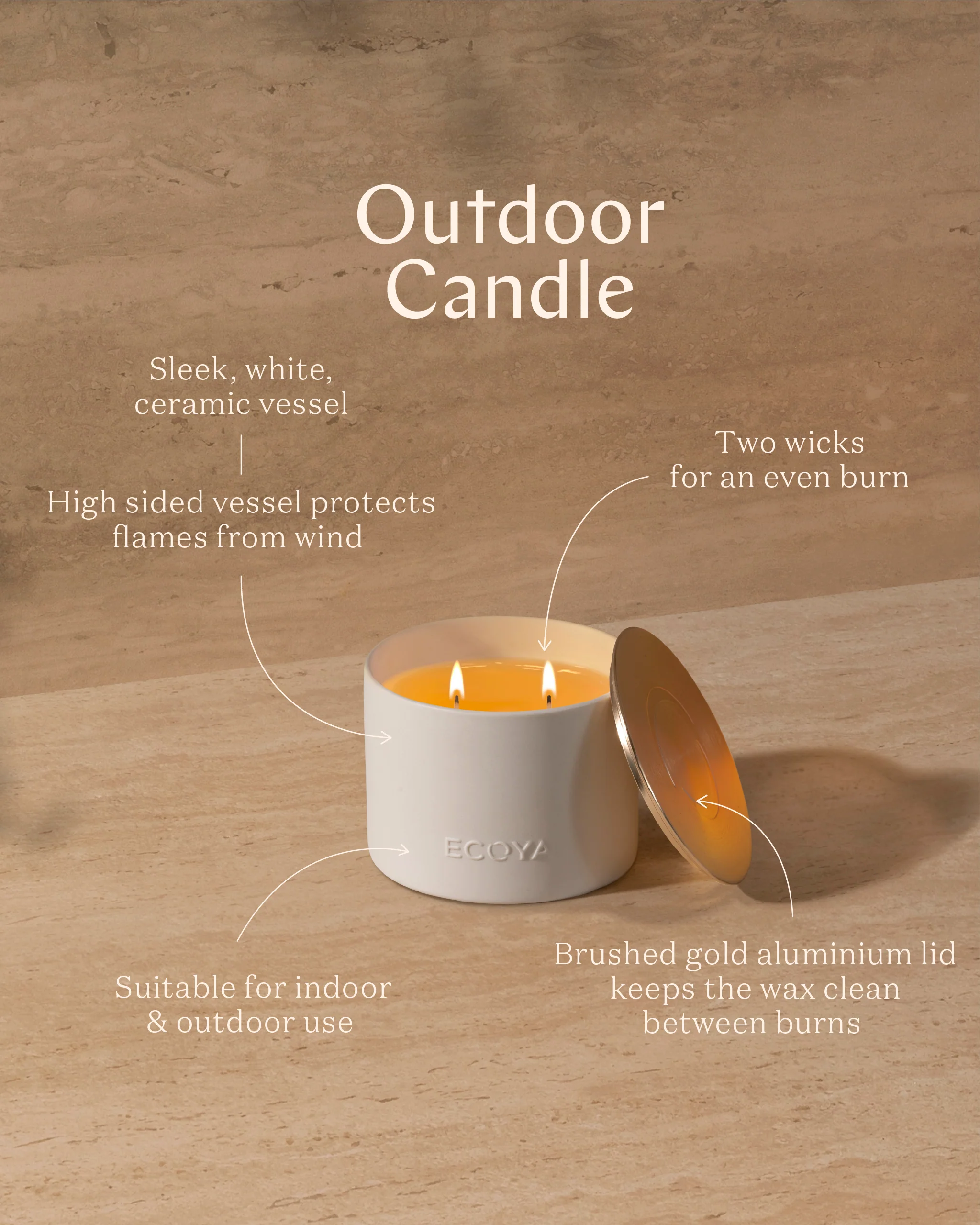 Citronella & Lemongrass Outdoor Candle - Image 3