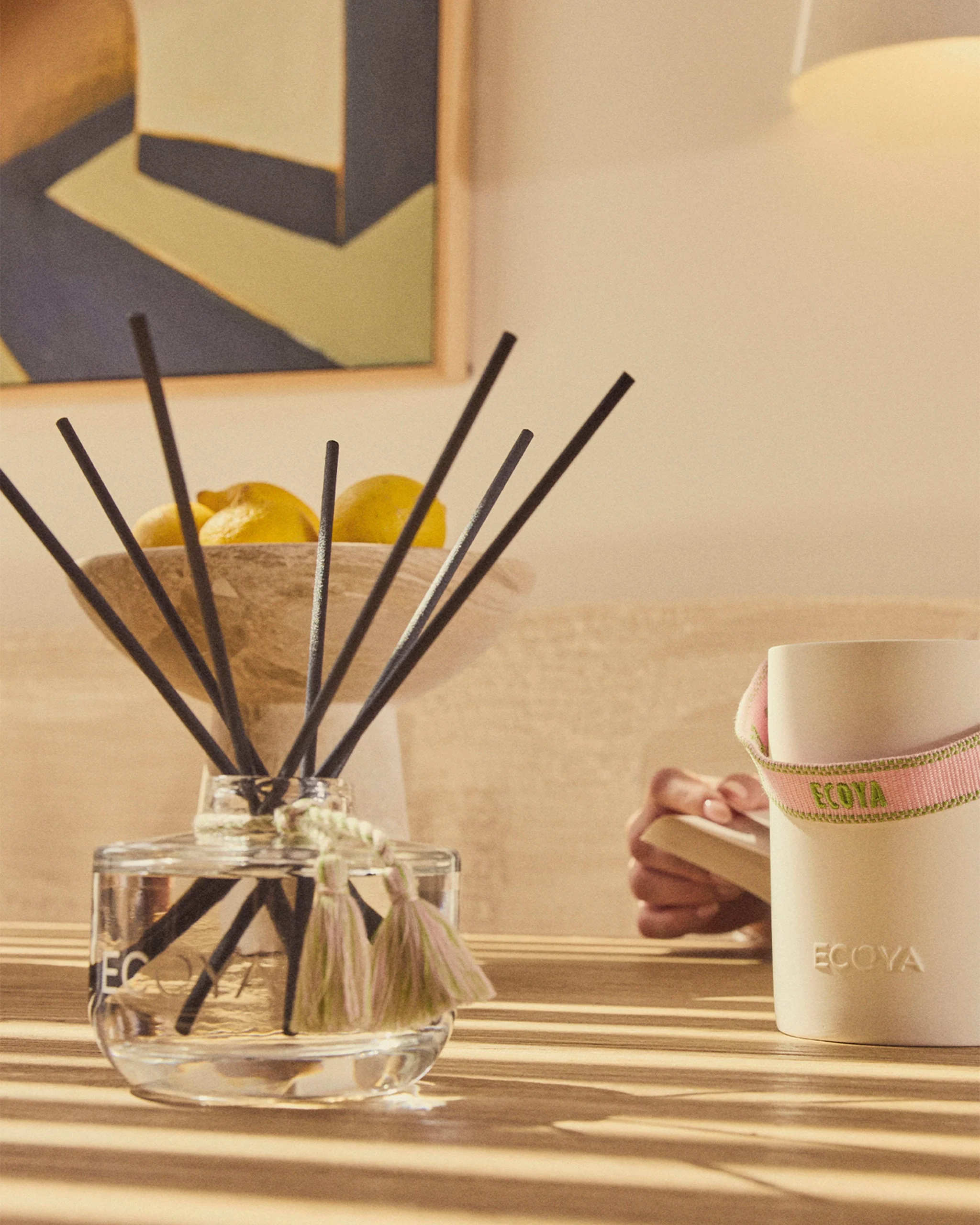 High Summer: Blackcurrant & Mint Ceramic Candle - Image 3